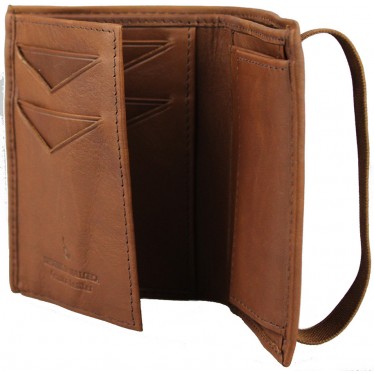 ABBACINO WALLET TIRANT S VERTICAL color COGNAC