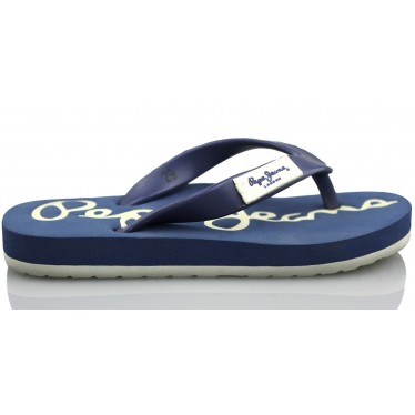 PEPE JEANS JUNIOR FLIP FLOP NAVY color AZUL