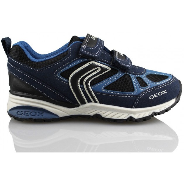 GEOX J BERNIE A TEXT GBK SUEDE color AZUL