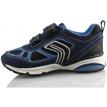 GEOX J BERNIE A TEXT GBK SUEDE color AZUL