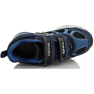 GEOX J BERNIE A TEXT GBK SUEDE color AZUL