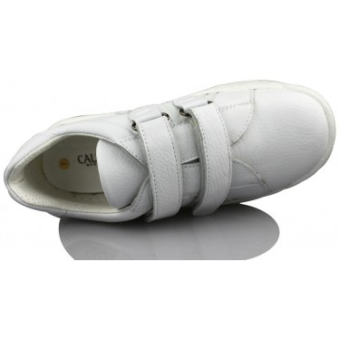 CALZAMEDI DOBLE VELCRO COMODO NIÑO color BLANCO