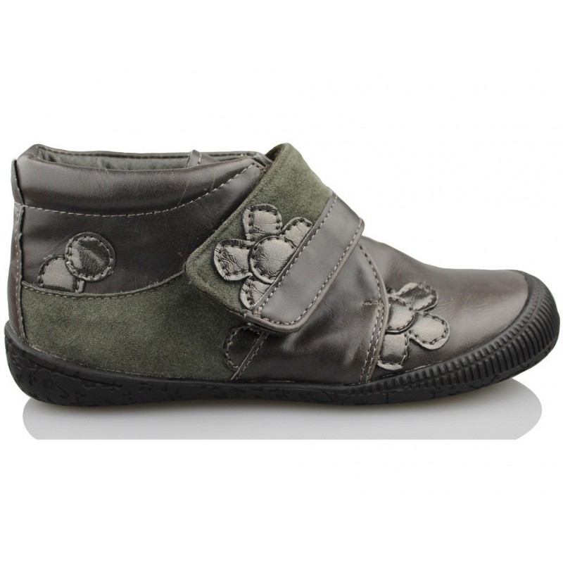 ELFOS KIDS VELCRO FLOR color MARRON