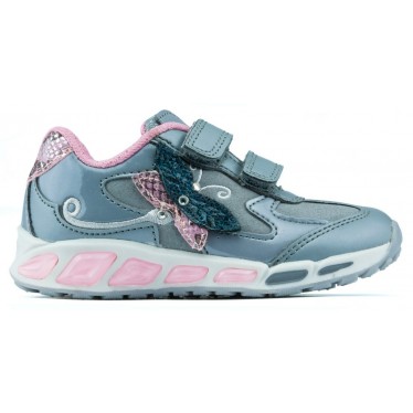 ZAPATILLAS GEOX JR SHUTTLE GIRL  GREY_PINK