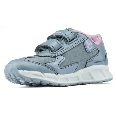 ZAPATILLAS GEOX JR SHUTTLE GIRL  GREY_PINK