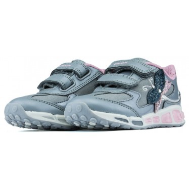 ZAPATILLAS GEOX JR SHUTTLE GIRL  GREY_PINK