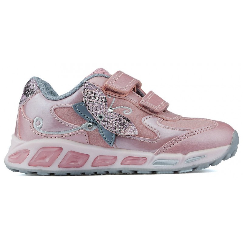 ZAPATILLAS GEOX JR SHUTTLE GIRL  ROSE_SILVER