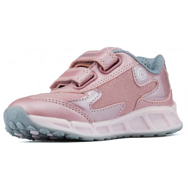 ZAPATILLAS GEOX JR SHUTTLE GIRL  ROSE_SILVER