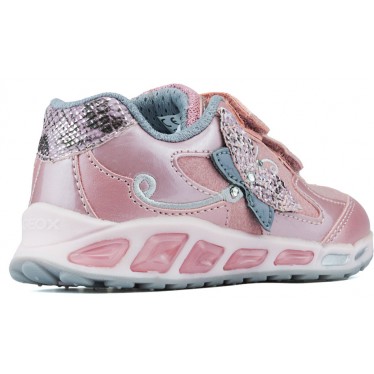 ZAPATILLAS GEOX JR SHUTTLE GIRL  ROSE_SILVER