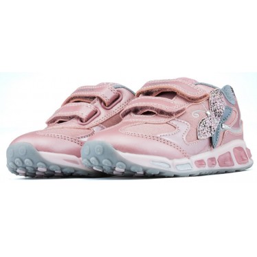 ZAPATILLAS GEOX JR SHUTTLE GIRL  ROSE_SILVER