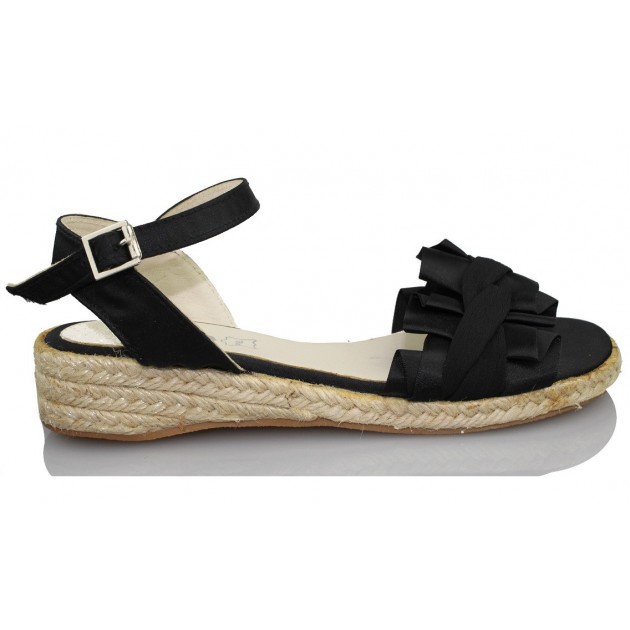 OCA LOCA SANDALIA YUTE RASO color NEGRO