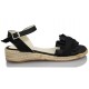 OCA LOCA SANDALIA YUTE RASO color NEGRO
