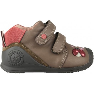 BIOMECANICS ZAPATO BEBE DOBLE VELCRO JUNGLE  HUMO