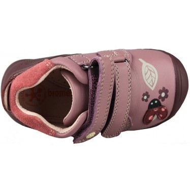 BIOMECANICS ZAPATO BEBE DOBLE VELCRO JUNGLE  MALVA