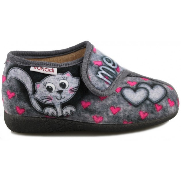 VULLADI GATA CORAZON  GRIS
