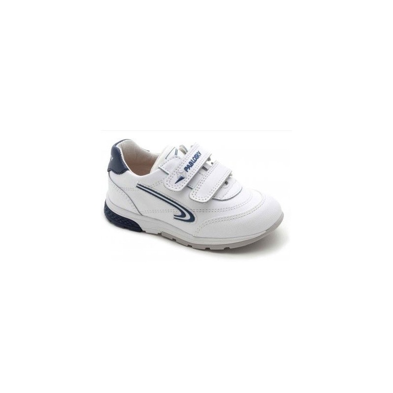 PABLOSKY DEPORTIVA CHICO VELCRO SPORT color BLANCO
