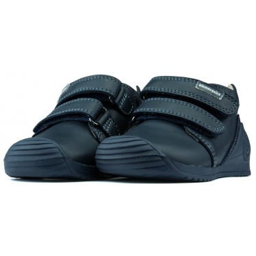 BIOMECANICS PIEL DOBLE VELCRO  AZUL