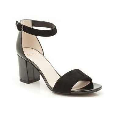 CLARKS SUSIE DEVA BLACK COMBI SUEDE color BLACK