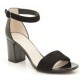 CLARKS SUSIE DEVA BLACK COMBI SUEDE color BLACK