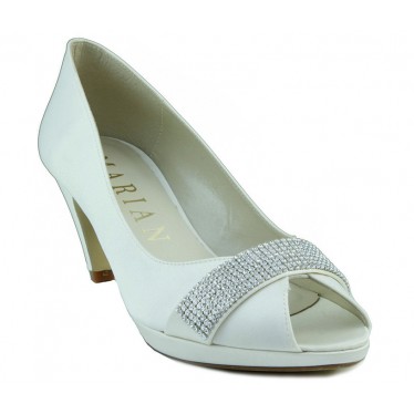 MARIAN ZAPATO BLANCO TACON BAJO COMODO color BLANCO