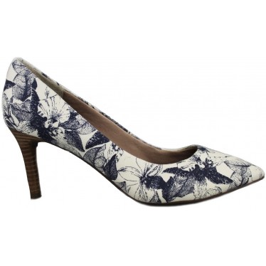 ROCKPORT ZAPATO TACON FLORES color AZUL