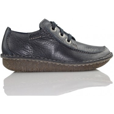 CLARKS FUNNY DREAM W LEATHER  AZUL