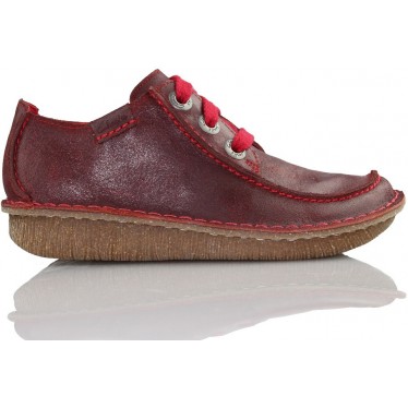 Anbefalede krøllet Ende CLARKS FUNNY DREAM W LEATHER ROJO