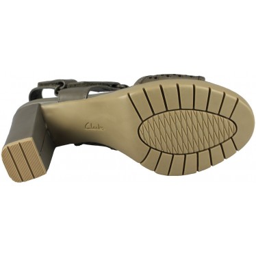 CLARKS PASTINA ESTATE SANDALIA COMODA color VERDE