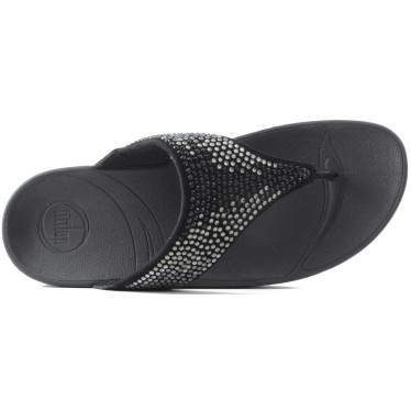 FITFLOP FLARE BLACK TWET W color NEGRO