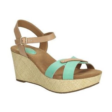 CLARKS CASLYNN REGINA SANDALIA COMODISIMA W color GREEN