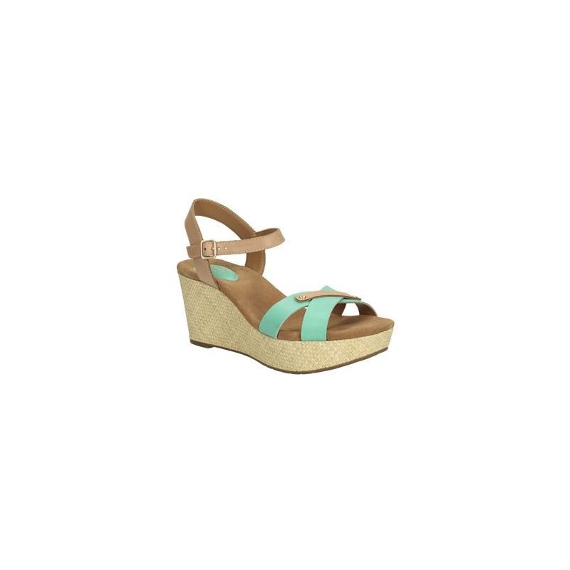 CLARKS CASLYNN REGINA SANDALIA COMODISIMA W color GREEN