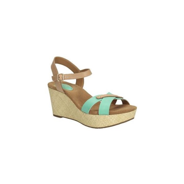 CLARKS CASLYNN REGINA SANDALIA COMODISIMA W color GREEN