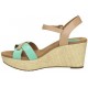 CLARKS CASLYNN REGINA SANDALIA COMODISIMA W color GREEN