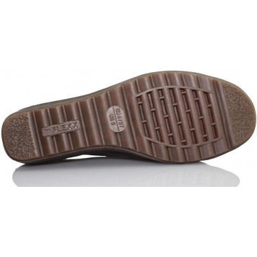 FLEXX MOCASIN COMODO MUJER CUÑA  MARRON