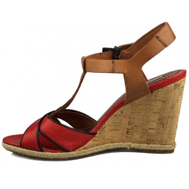 MARTINELLI SANDALIA COMODA MUJER color ROJO