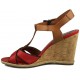 MARTINELLI SANDALIA COMODA MUJER color ROJO