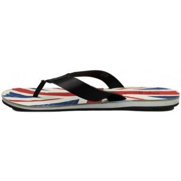 PEPE JEANS MAN THONG LEATHER FLIP FLOP color NEGRO