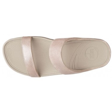 Lulu FITFLOP miroitement daim diaporama  ROSA