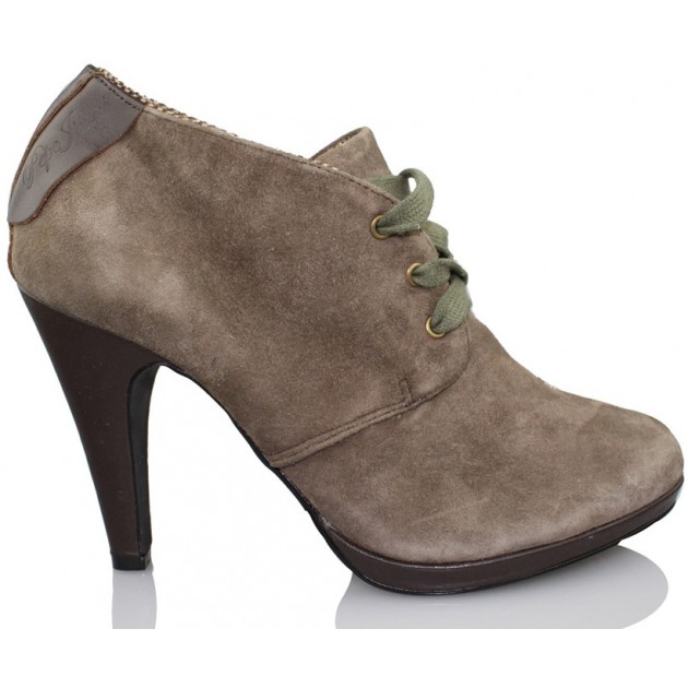 PEPE JEANS butin élégante femme MARRON