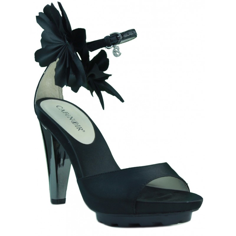 Café Noir sandales à talons robe.  NEGRO