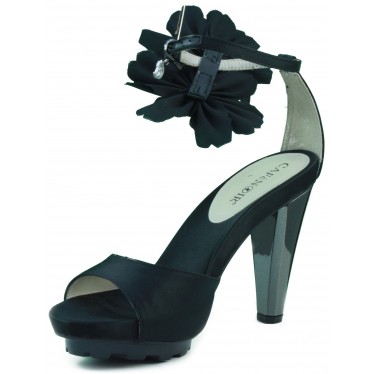 Café Noir sandales à talons robe.  NEGRO