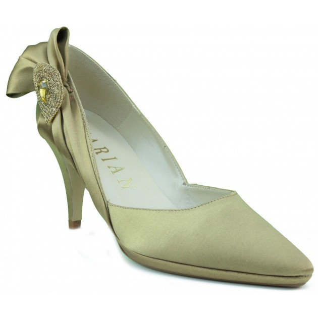 MARIAN partie soulier de satin femme DORADO
