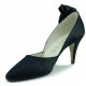 MARIAN partie soulier de satin femme  NEGRO