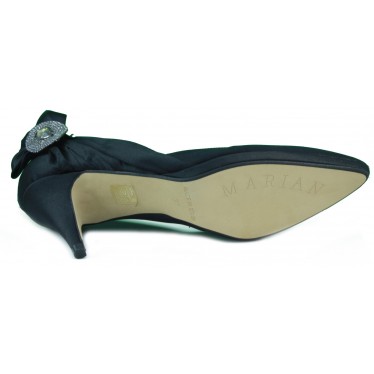 MARIAN partie soulier de satin femme  NEGRO