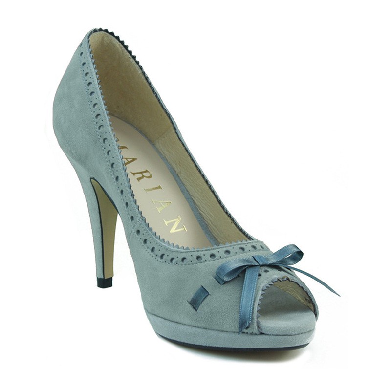 MARIAN chaussure confortable talon nubuck  AZUL