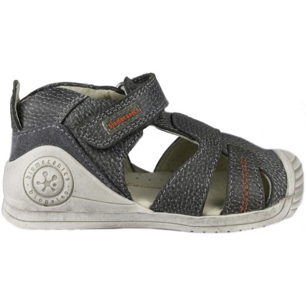 BIOMECANICS SANDALIA CERRADA PIEL GRIS