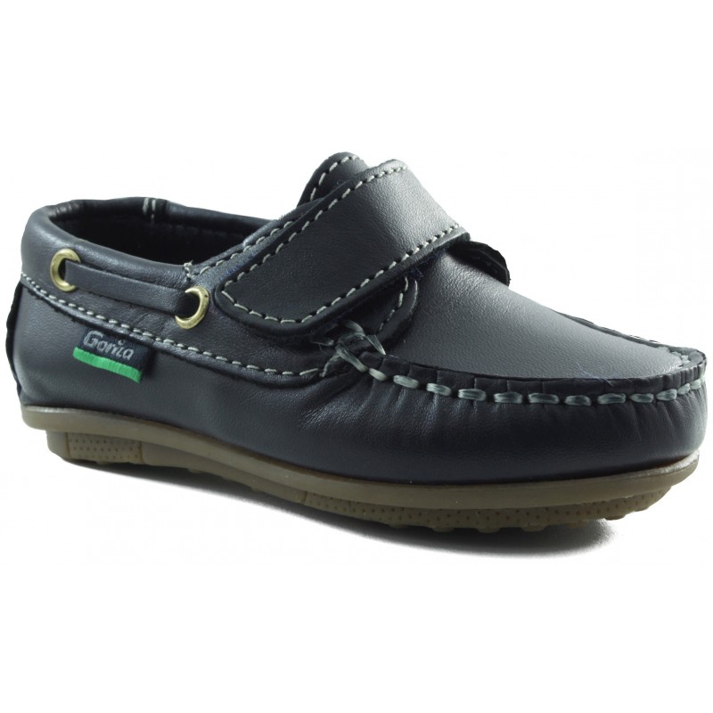 GORILA enfant mocassin avec velcro  MARINO