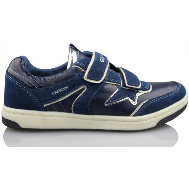 GEOX chaussures confortables à double fille sportive velcro AZUL