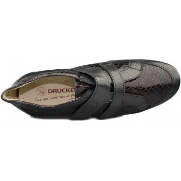 Drucker CALZAPEDIC mocassin velcro large et confortable.  NEGRO
