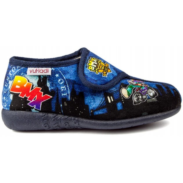 ZAPATILLAS CASA NIÑO VULLADI BICIS BMX AZUL